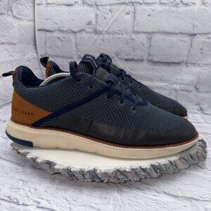 Cole Haan Grand Remix Shoes Mens 10.5 Blue Athletic Casual Dress Lace Up Sneaker